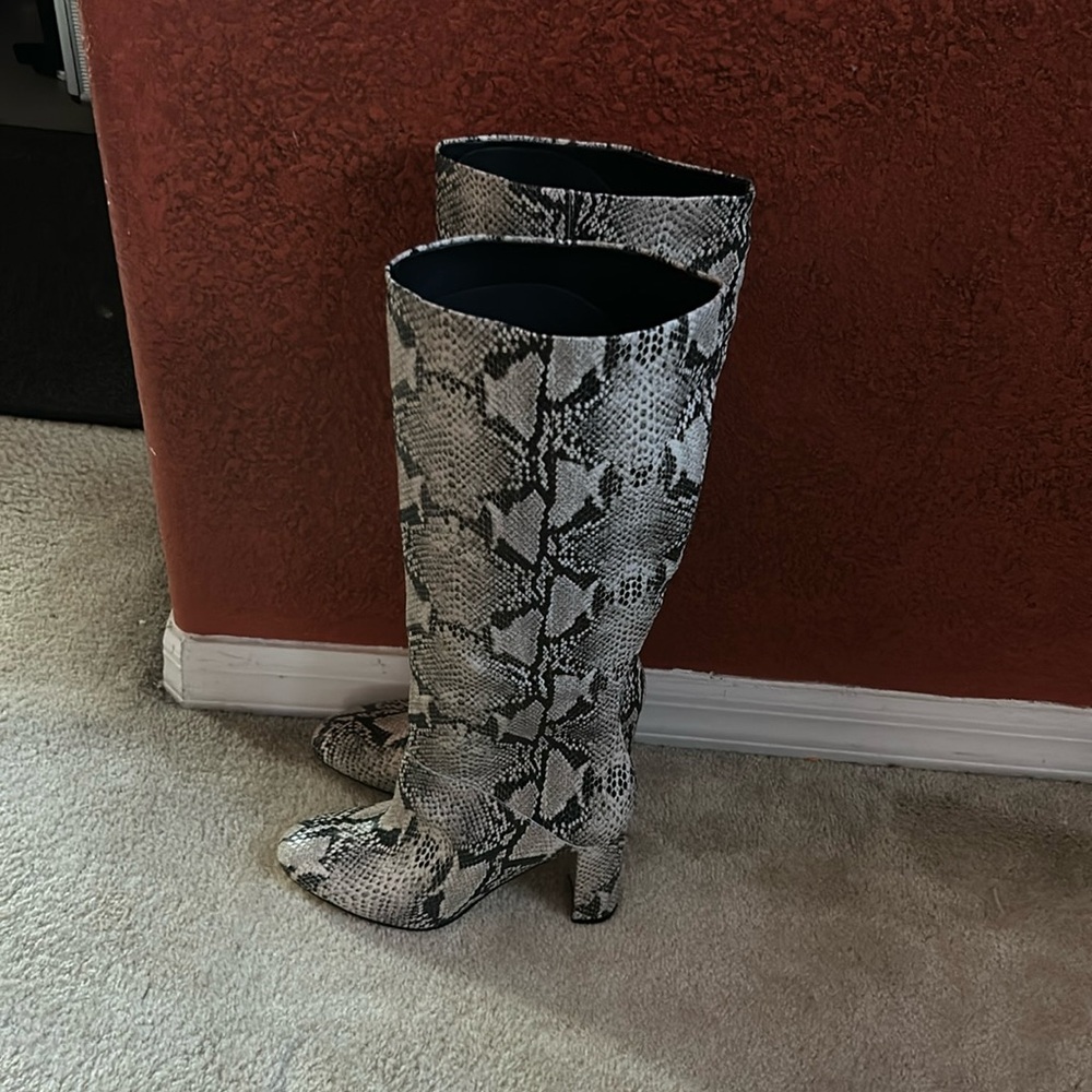 Cole Haan Snake Print Boots